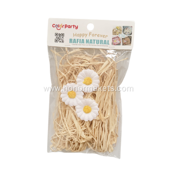 RAFIA NATURAL with Flowers